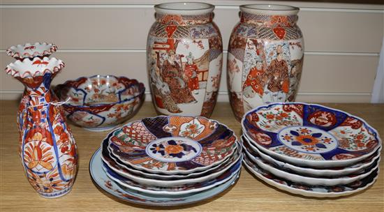 A collection of Imari